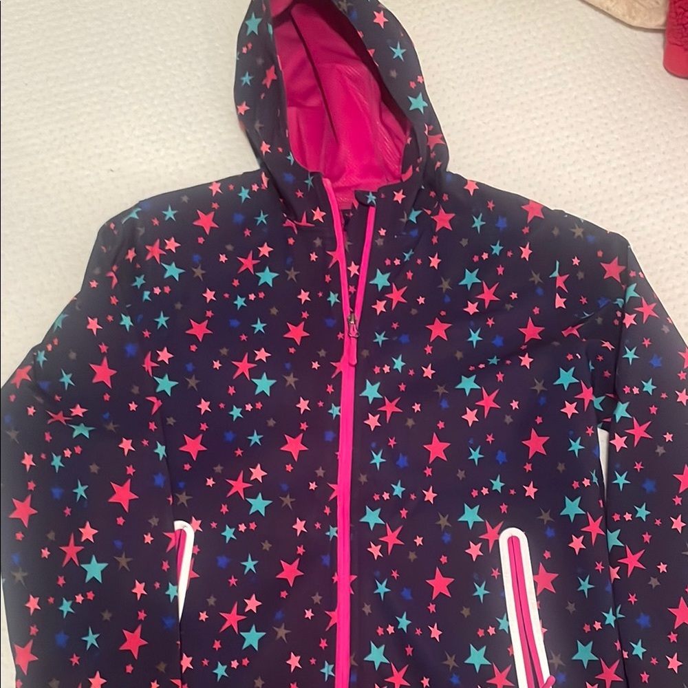 Star Patterned Hooded Jacket